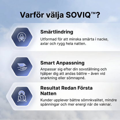 SOVIQ Relief™ – Ergonomisk Nackkudde